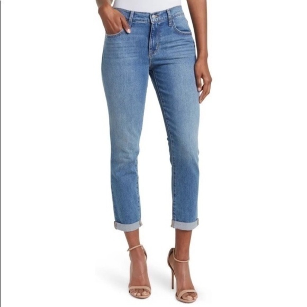 Hudson Natalie Mid-Rise Straight Crop Jean